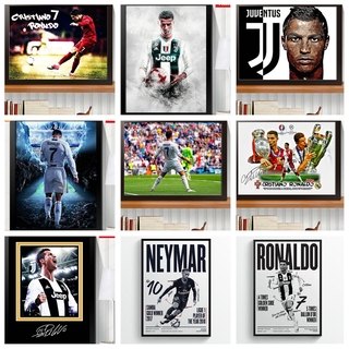 1 Tấm Poster Dán Tường Trang Trí Hình Cầu Thủ Bóng Đá World Cup The Best Fila CR7 Cristiano Ronaldo
