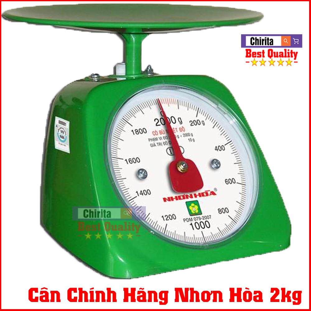 ( CÂN NHỰA ) Cân Đồng Hồ Nhơn Hòa Nhựa 2Kg - Hàng Chất Lượng - CDHN2