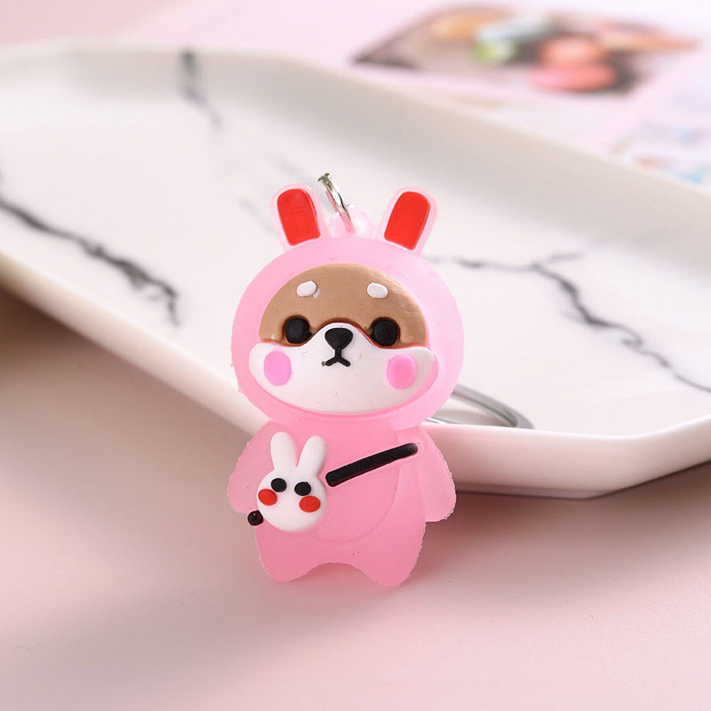Móc Khóa Hình Chú Chó Shiba Dễ Thương Nhiều Màu Sắc