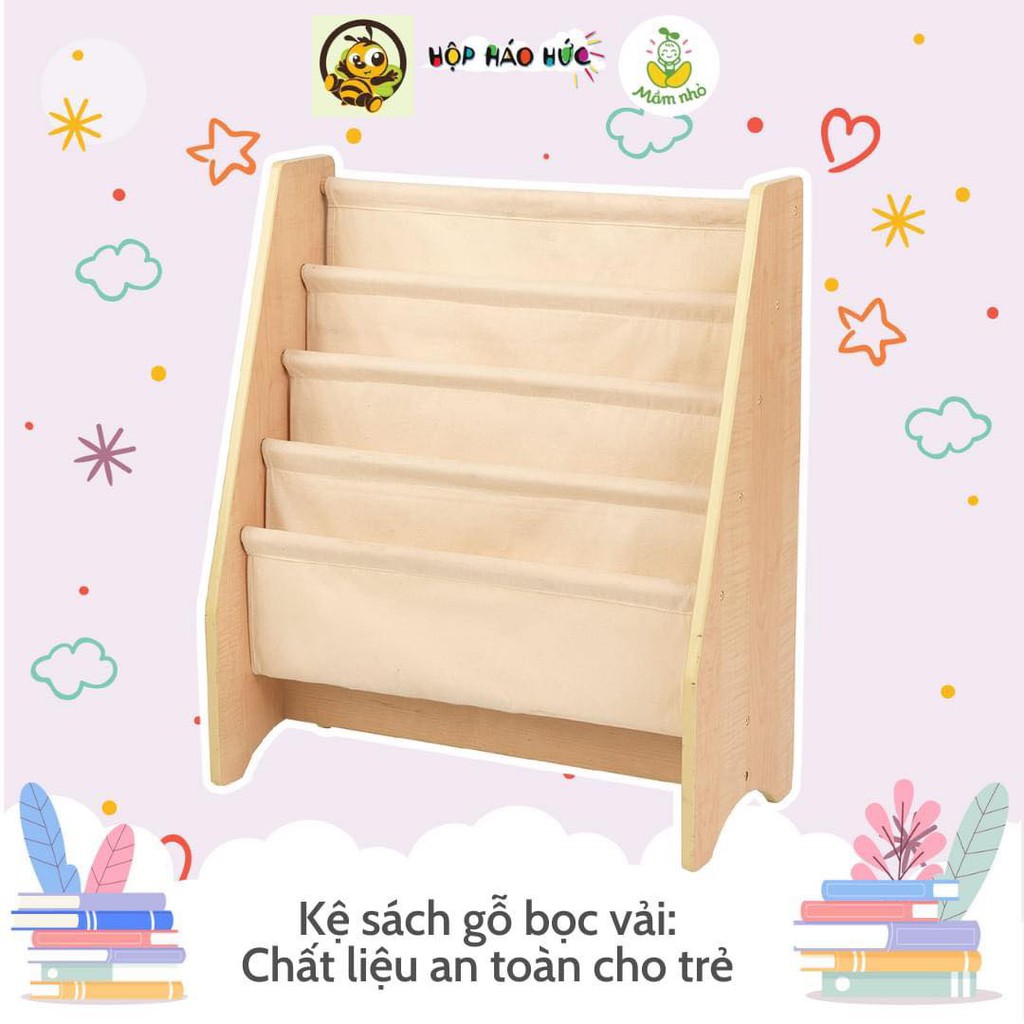 Kệ Sách Gỗ Bọc Vải | BigBuy360 - bigbuy360.vn