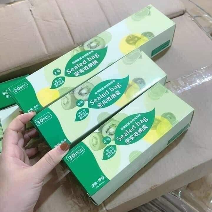 Bộ 3 hộp túi zip đựng thực phẩm (80 cái)