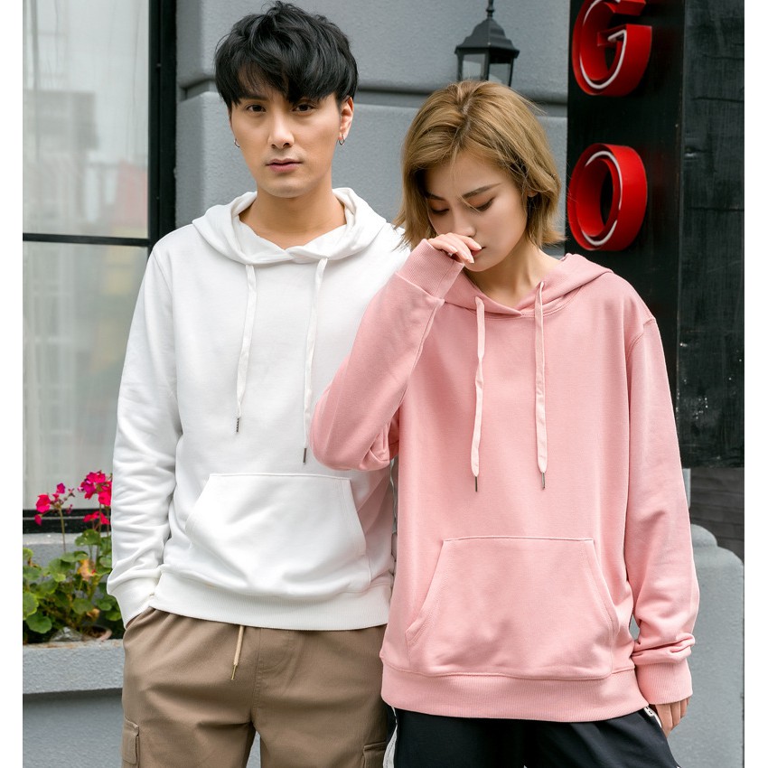 Áo Khoác Đôi | Áo Hoodie Tình Nhân Chất Vải Nỉ Mềm Mại Thiết Kế Form Rộng Có Mũ Freesize