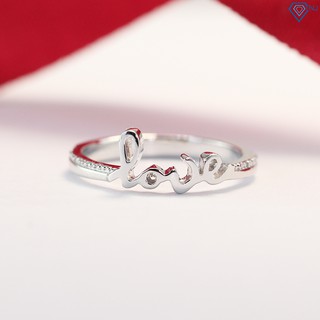 Nhẫn bạc nữ đơn giản chữ love đẹp NN0224 - Trang Sức TNJ