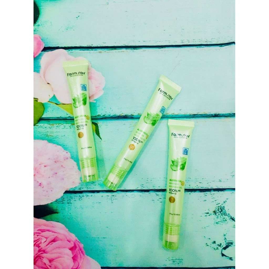 Tuyp Lăn Tinh Chất Nha Đam Giảm Thâm Quầng Mắt FarmStay Aloe 30ml
