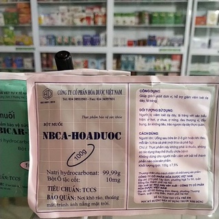 Muối dạ dày Nabica dạ dày tá tràng đầy hơi giảm acid dịch vị, tắm vs sạch, vệ sinh sát khuẩn gói 100g