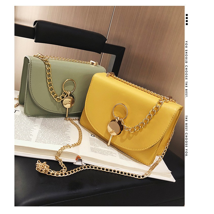 [Siêu Rẻ] XTU501 Túi đeo chéo phối khóa xinh xắn | BigBuy360 - bigbuy360.vn