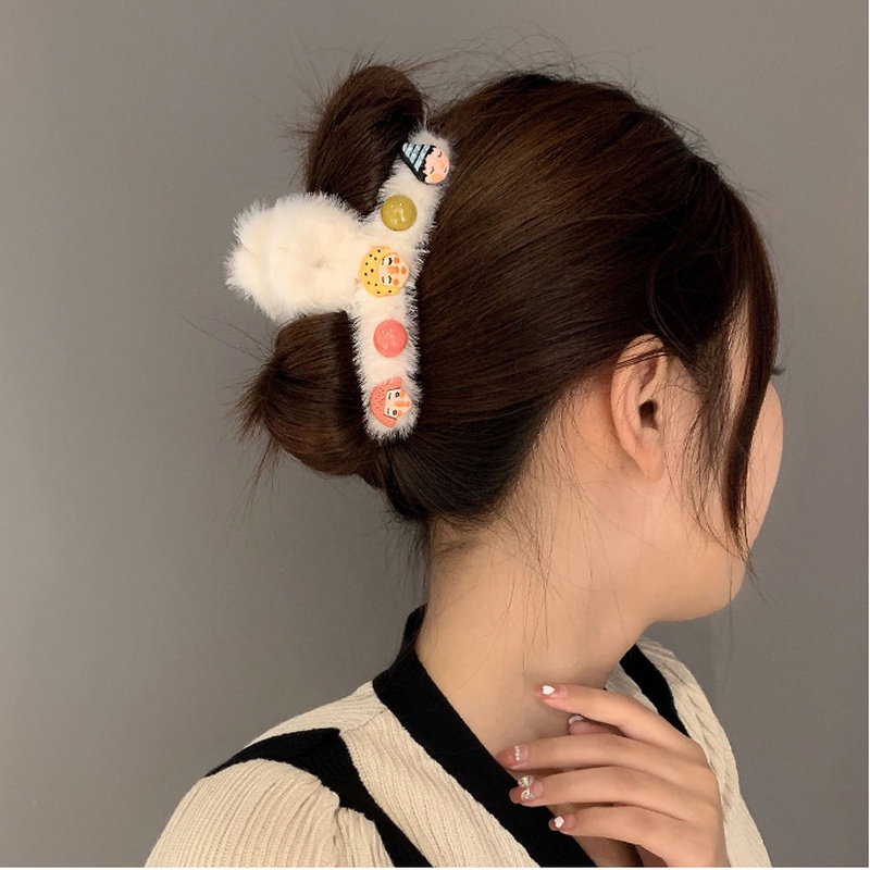 Kẹp tóc hình phi hành gia nhồi bông thời trang Hàn Quốc mới 2021