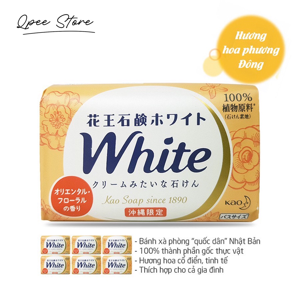 Xà phòng tắm Kao White 130g Nhật Bản - QPEESTORE