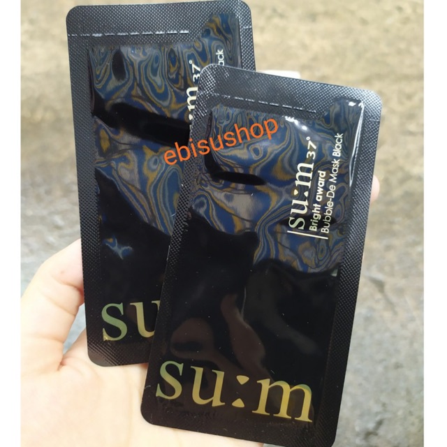10 gói mặt nạ Sủi bọt thải độc Su:m37 Bubble-De Mask Black_𝗘𝗯𝗶𝘀𝘂 𝗖𝗼𝘀𝗺𝗲𝘁𝗶𝗰