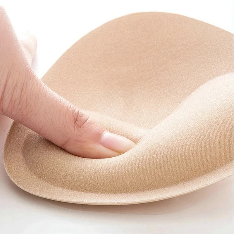 1 Cặp mút đệm áo ngực silicon hình tam giác thoải mái có thể tháo gỡ cho nữ