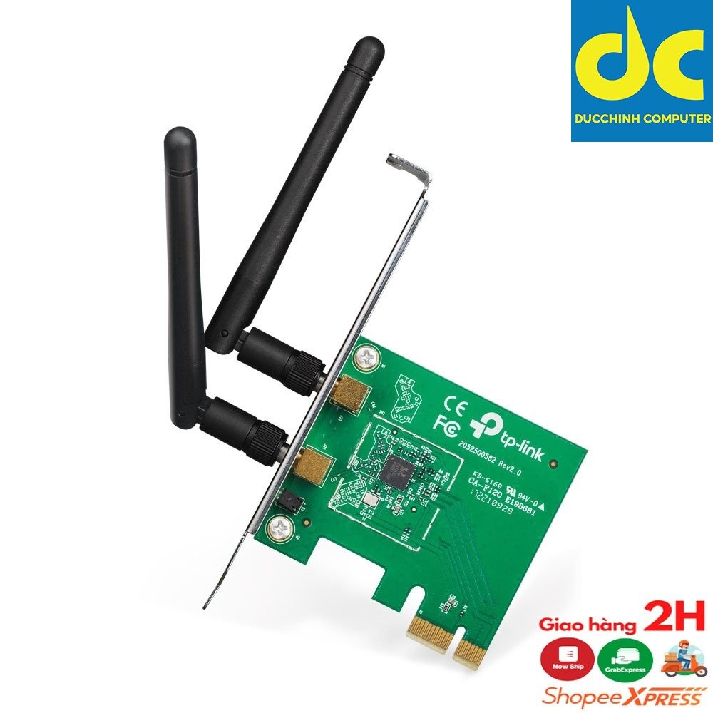 Card Thu Wi-Fi PCI Express Tp-Link TL-WN881ND Chuẩn N Tốc Độ 300Mbps