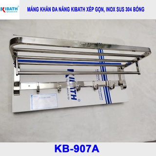 Thanh treo khăn tắm đa năng kibath inox sus 304, kb-907