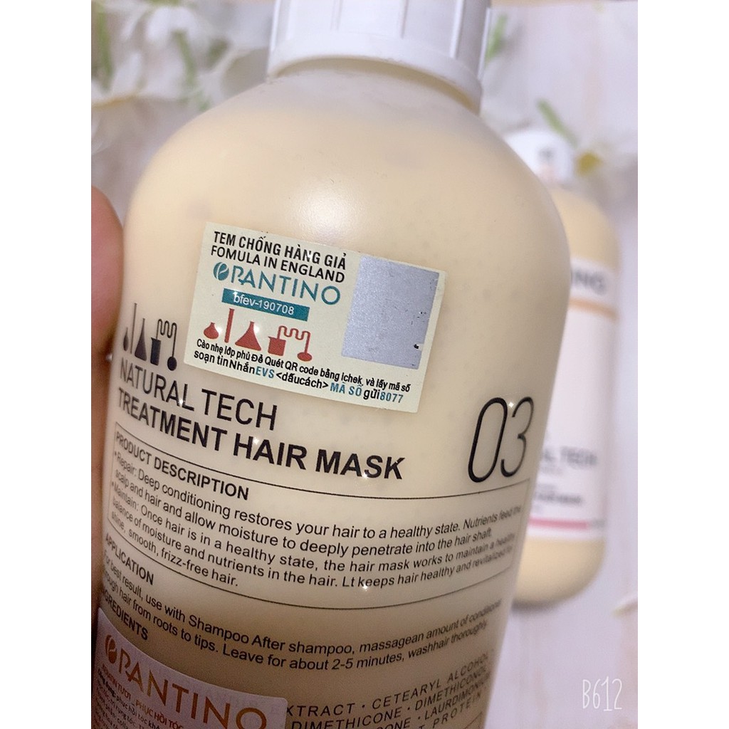 Keratin Tươi Phục Hồi , Chống Lão Hóa Tóc Pantino số 3 dung tích 1000ml