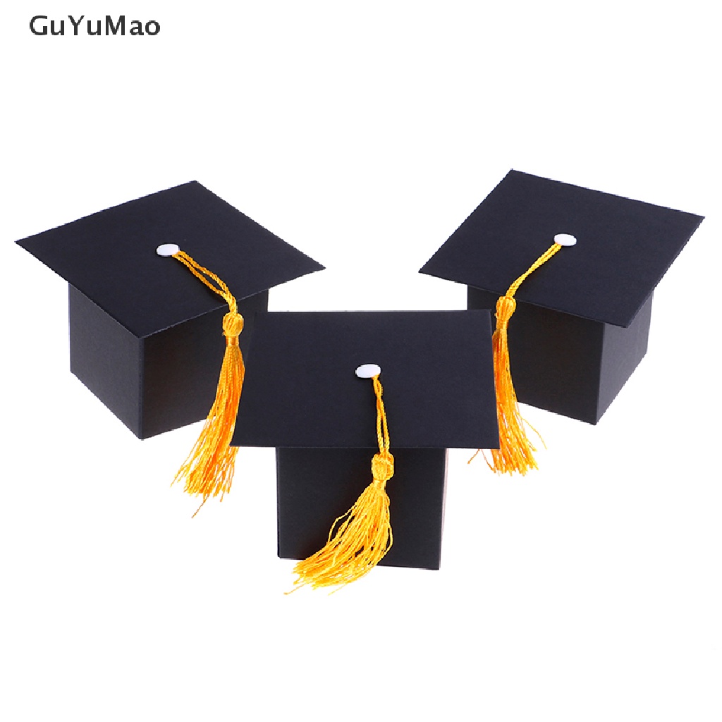 Set 10 hộp đựng kẹo hình mũ tốt nghiệp 2019