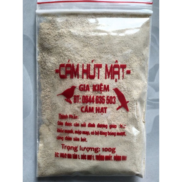 Cám hút mật Gia Kiệm ( cám bột, mịn) 100g