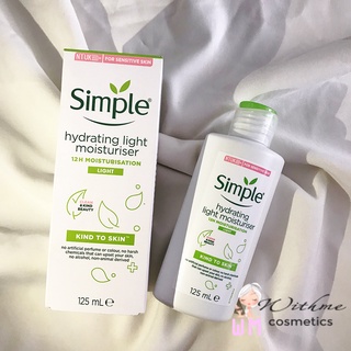 Sữa dưỡng ẩm simple kind to skin hydrating light moisturiser 125ml