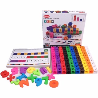 Math link cube- đồ chơi Montessori