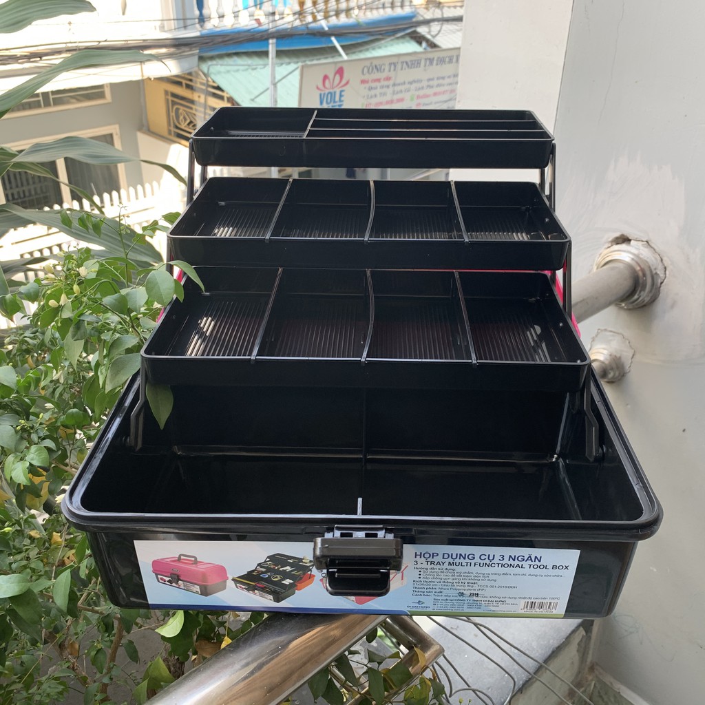 HỘP DỤNG CỤ ĐA NĂNG 3 NGĂN NẮP ĐỤC