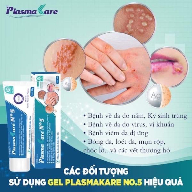 KEM BÔI DA PLASMAKARE NO5 - XỬ LÝ MỌI VẤN ĐỀ VỀ DA,  LÀNH NHANH VẾT LOÉT, VẾT THƯƠNG HỞ