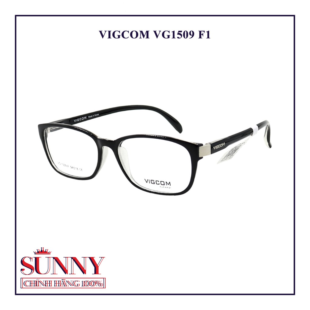 Gọng kính Vigcom VG1509  - - sp chính hãng, bảo hành toàn quốc, có kem tem chống hàng giả do bộ công an cấp