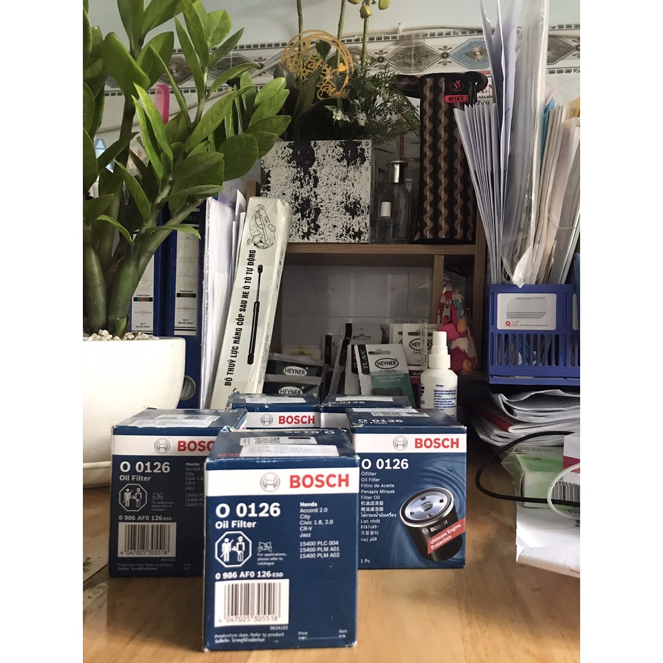 Lọc nhớt BOSCH Chính hãng cho Honda city, Accord 2.0, CRV, Jazz, Civic 1.8-2.0
