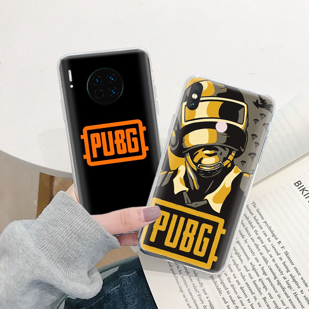 PUBG Ốp Lưng Trong Suốt Cho Điện Thoại Lg G5 G6 G7 G8 Thinq K9 K11 Q60 V20 V30 V30S V35 V40