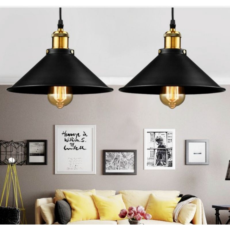 Đèn tường d22cm, đèn thả d22cm đui mạ đồng.