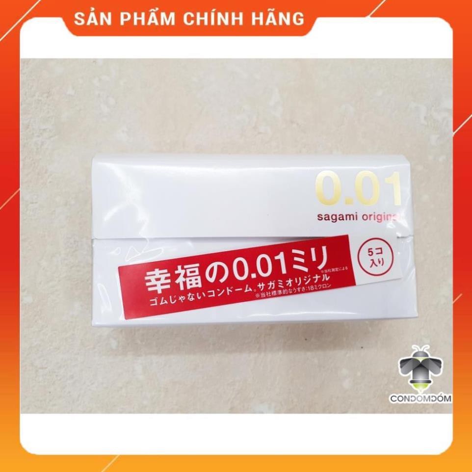 Bao cao su Sagami 0.01 siêu mỏng nhất TG /áo mưa