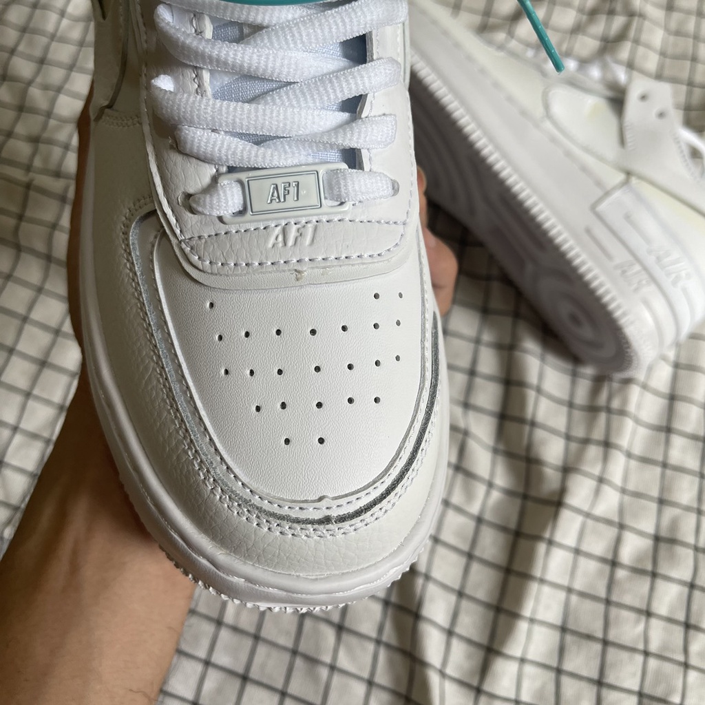 Giày AF1 shadow trắng,giày air force 1 trắng cao cấp