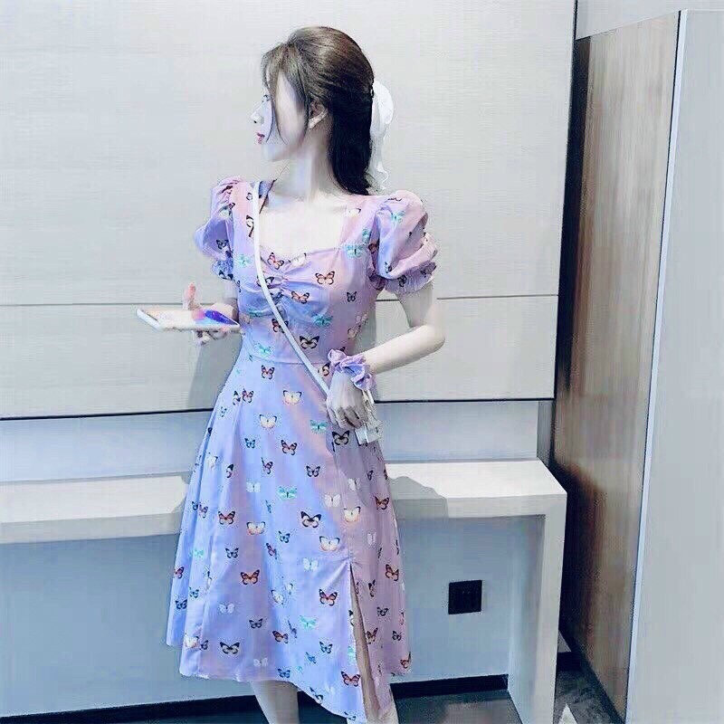 Đầm Nữ Nhún Ngực Xẻ Tà Quyến Rũ | BigBuy360 - bigbuy360.vn