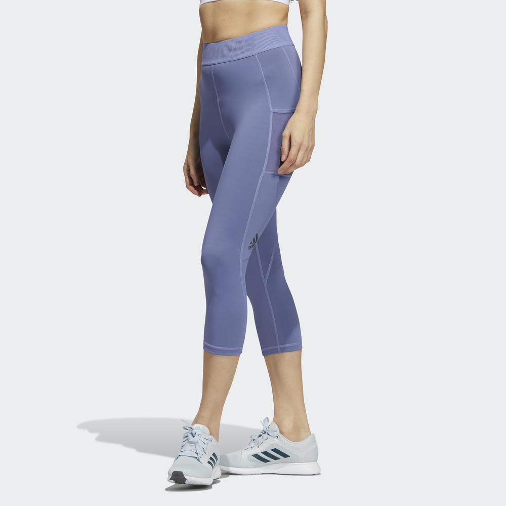 Quần Bó adidas TRAINING Nữ Quần Bó 3/4 Techfit Màu tím GR8150