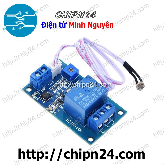 [1 pcs] Mạch Cảm biến Ánh Sáng Quang trở Relay XH-M131