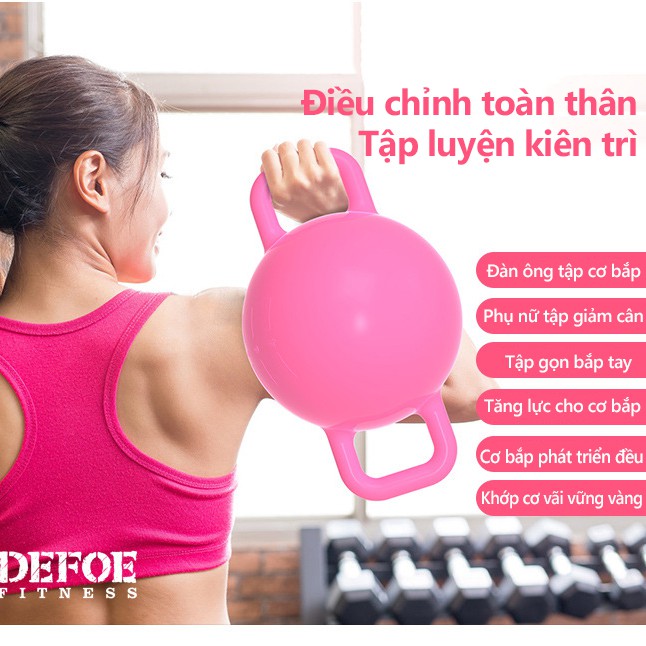 Tạ tay tạ tập gym tạ tập yoga hình tròn tạ nước đổ nước vào tùy chỉnh trọng lượng tạ nam tạ nữ hai màu hồng và xanh lam