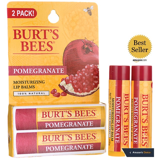 Son dưỡng môi sáp ong 100% hữu cơ thiên nhiên Burt's Bees Moisturizing Lip Balm organic an toàn cho bà bầu và trẻ em