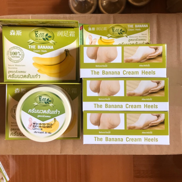 Kem trị nứt gót chân The banana Cream heels Thái Lan