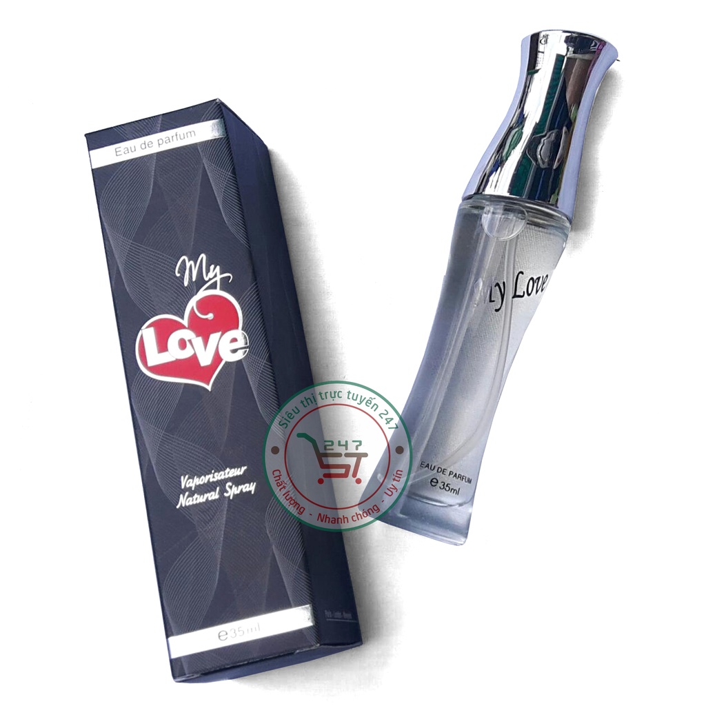Nước hoa nữ thơm lâu mini chính hãng my love 35ml quyến rũ giá rẻ học sinh