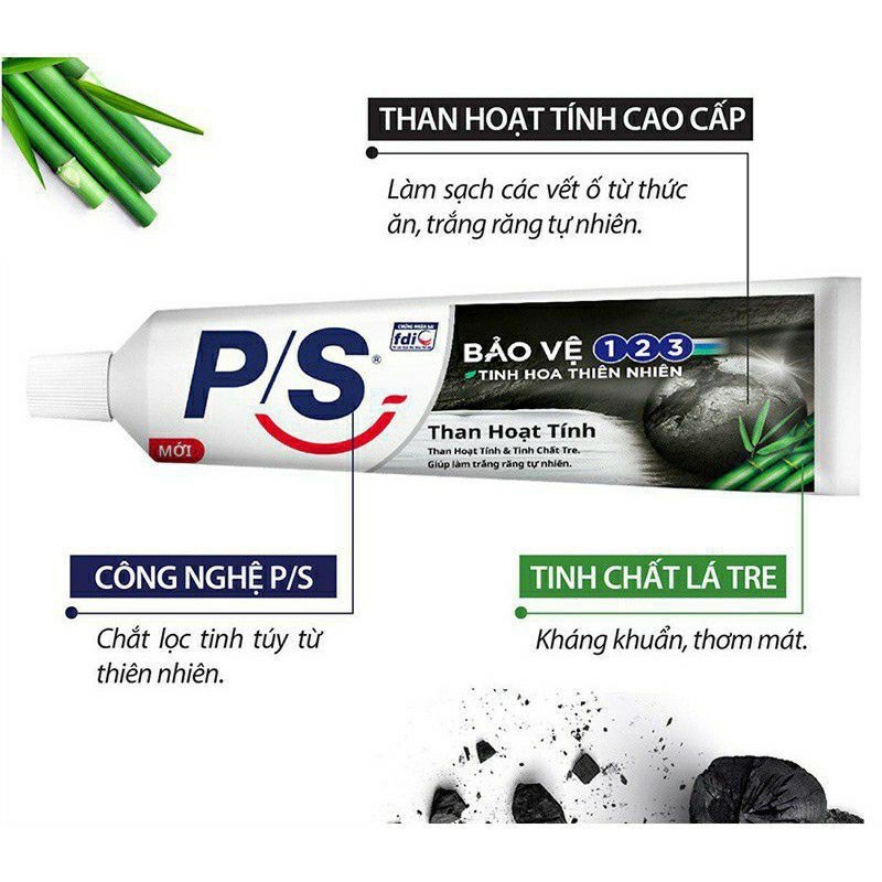 Kem Đánh Răng P/S Than Hoạt Tính 30g
