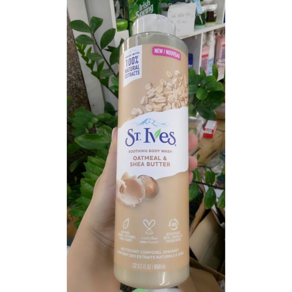 Chai lớn 650ml Sữa Tắm STIVES St.Ives Hương Cam Đào Và Chanh  Pink Lemon &amp; Mandarin Orange Body Wash