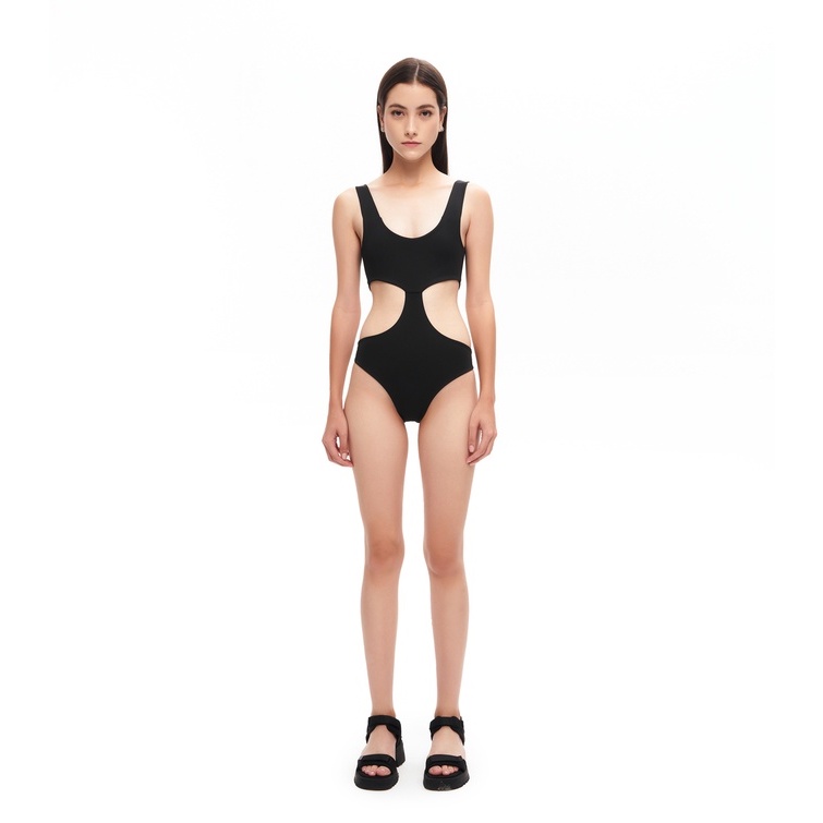 Đồ bơi một mảnh cut-out ở eo, là min - DOUBLE SIDE CUTOUT SWIMSUIT