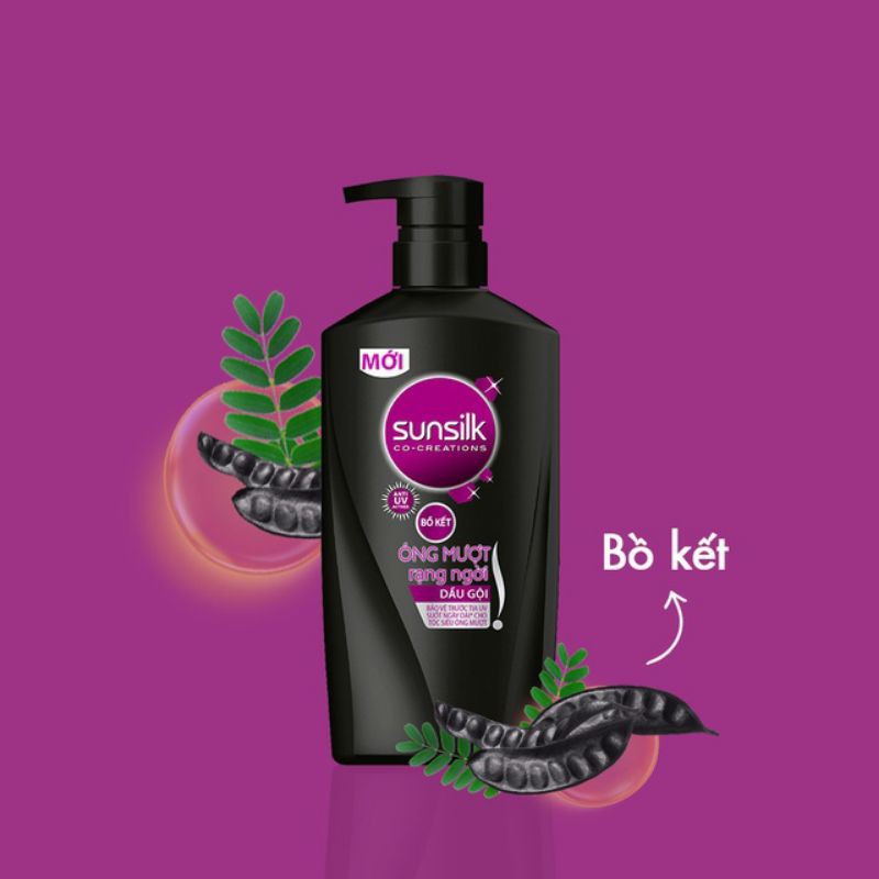 Dầu gội Sunsilk 900g óng mượt diệu kỳ đủ màu