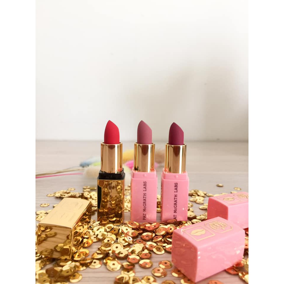 (Hàng sẵn đủ bill) Tách set son PAT MCGRATH MINI GUILTY PLEASURES LIP TRIO Phiên Bản LIMITED