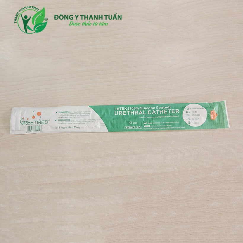 Dây Thông Tiểu/ Ống Thông Tiểu Sonde Foley 1 Nhánh Sonde Nelaton Greetmed 16fr