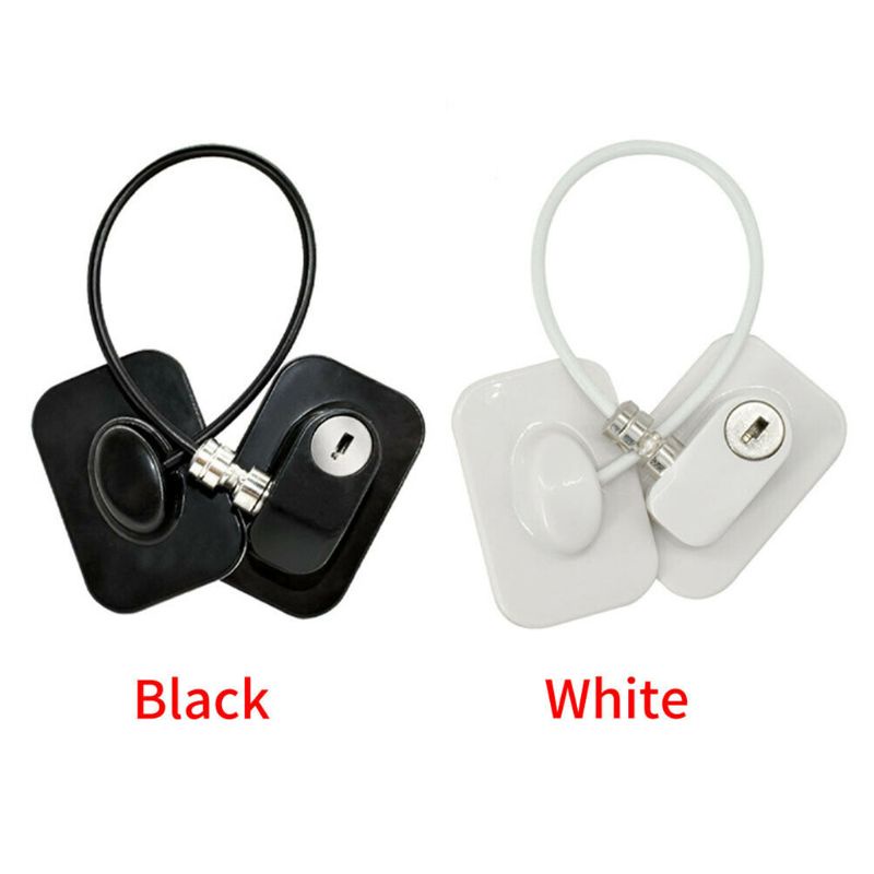 Khóa Cửa Tủ Lạnh Tự Dính Không Cần Khoan Bảo Vệ An Toàn Cho Bé