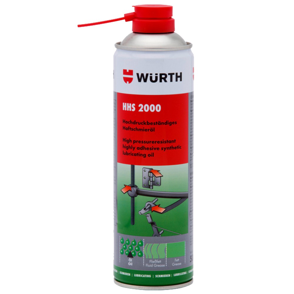 Mỡ bò nước bôi trơn chịu nhiệt Wurth HHS 2000 500ml