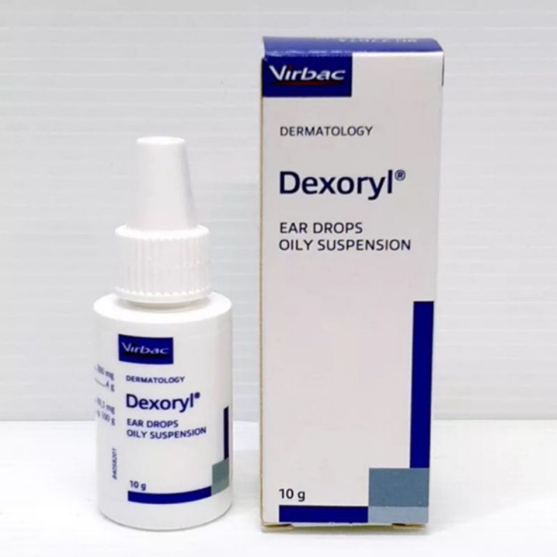 Dung dịch nhỏ tai DEXORYL Đặc Trị Viêm tai hôi ngứa tai chó mèo - Trị ve rận ghẻ tai cho thú cưng VIRBAC 10g