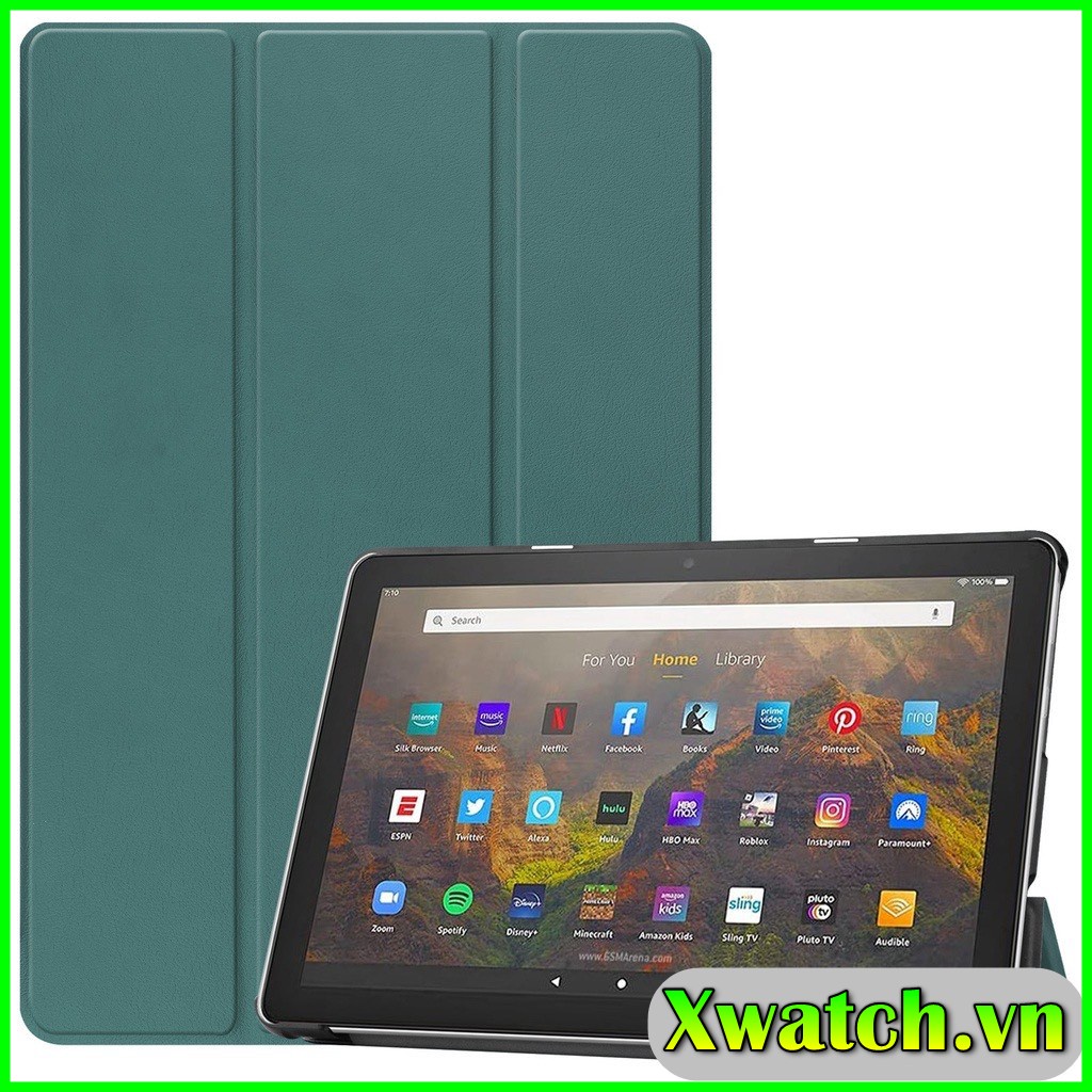 Bao da từ tính Kindle Fire HD8 HD8 Plus HD10 2017/2019/2021 10.1Inch hỗ trợ Smart cover