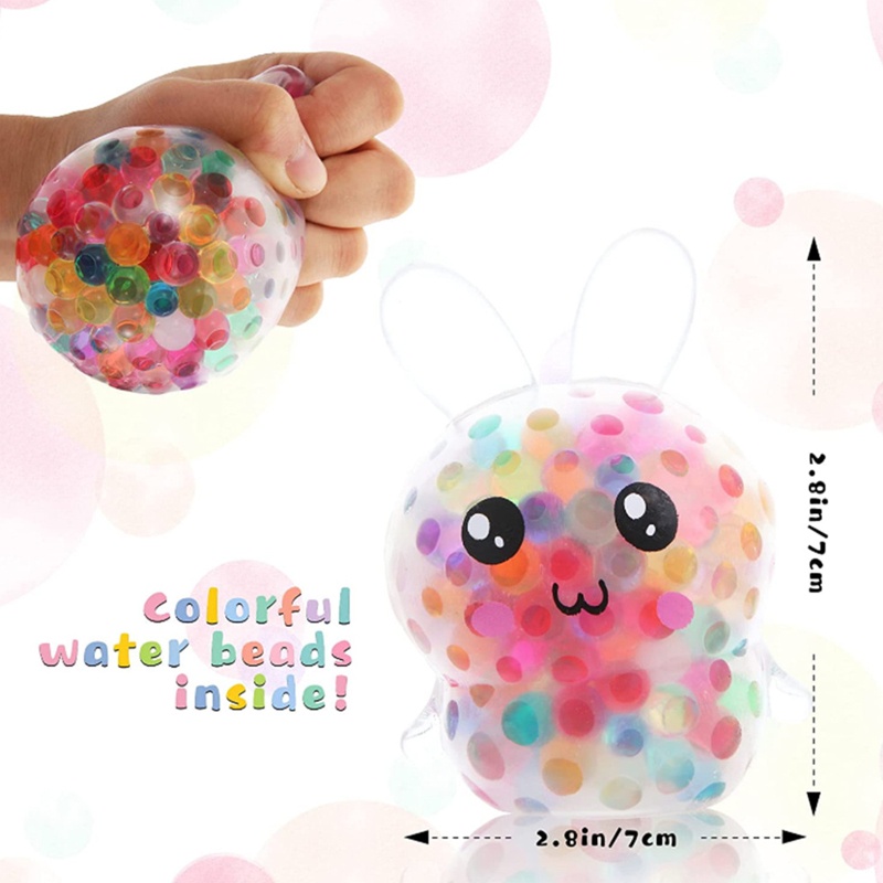 Đồ Chơi Bóp Tay Co Giãn Hình Trái Nho Thỏ Phục Sinh Dành Cho Trẻ Em