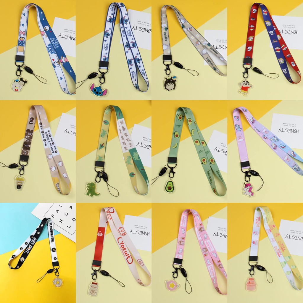 [FreeShip 50K] Dây Đeo Điện Thoại / Thẻ Bản Dài Siêu Cute