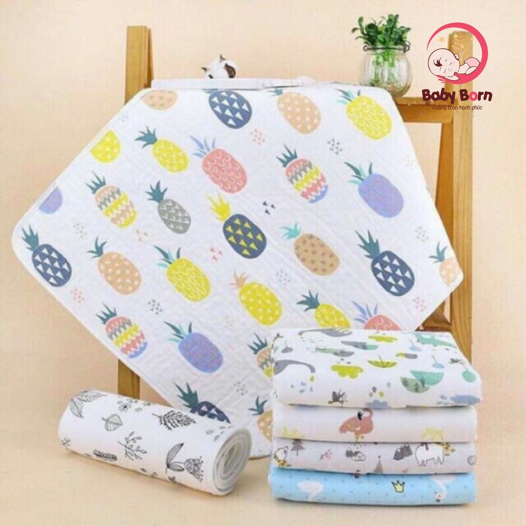 Lót chống thấm sợi tre 5 lớp hàng loại 1 xịn 50cm x 70cm (mặt sau chống trượt)