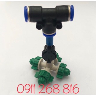 Béc phun sương 4 cửa dùng cho ống phun sương 8mm